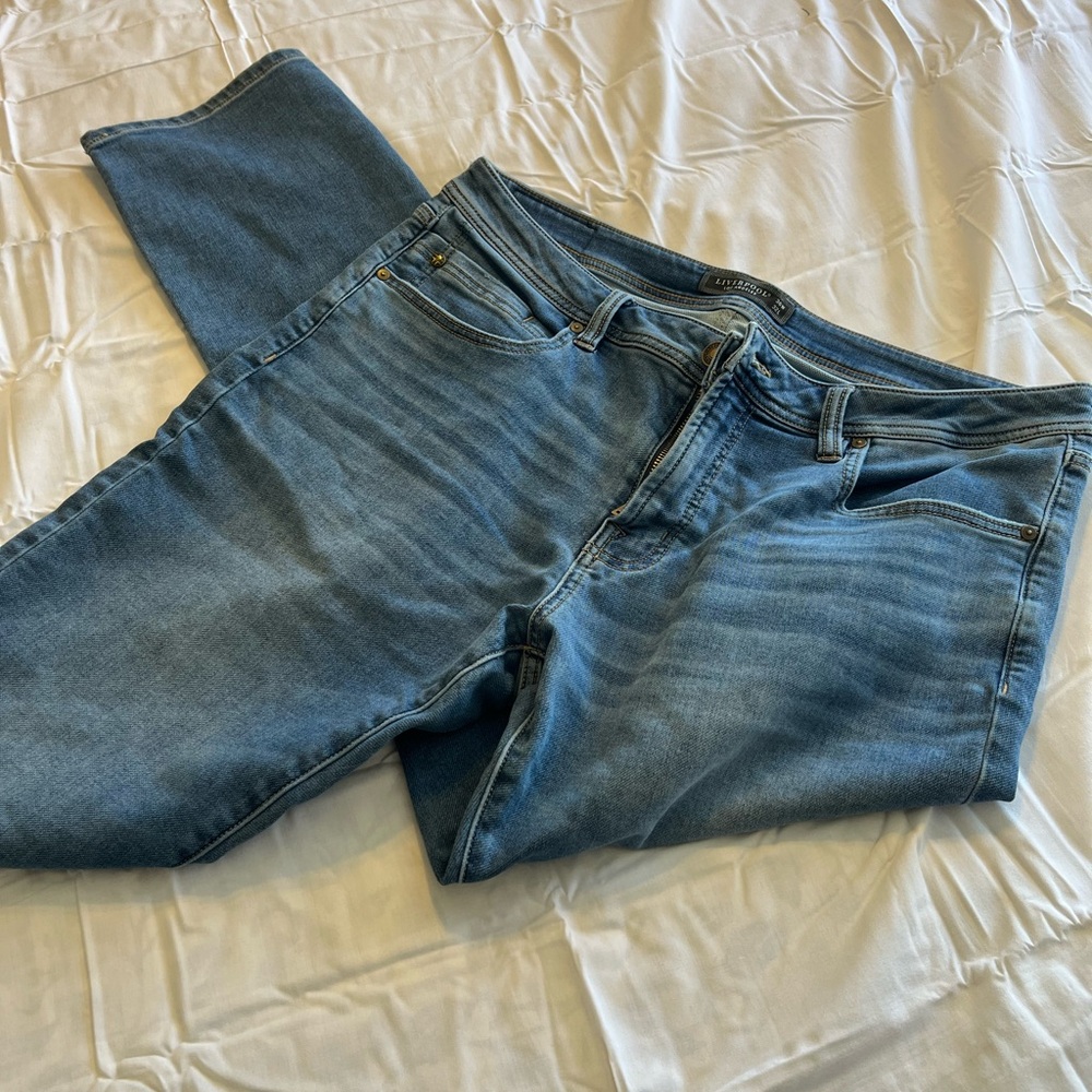 Liverpool Bryant Slim Straight Fit Jeans, 36x32, Comfort Stretch, Blue